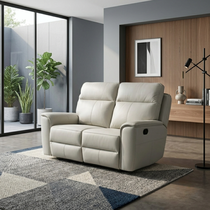 Klaussner Verenzo Top Grain Leather Manual Reclining Loveseat