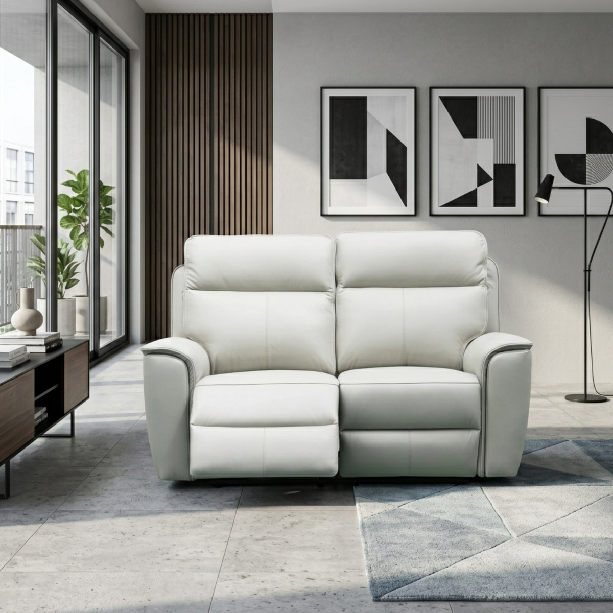 Klaussner Verenzo Top Grain Leather Manual Reclining Loveseat