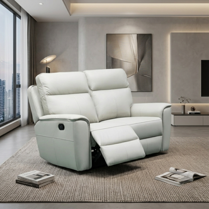 Klaussner Verenzo Top Grain Leather Manual Reclining Loveseat