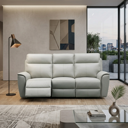 Klaussner Verenzo Top Grain Leather Manual Reclining Sofa-comfortdesignfurniture
