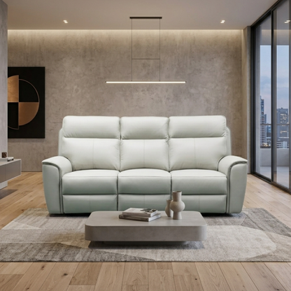 Klaussner Verenzo Top Grain Leather Manual Reclining Sofa-comfortdesignfurniture