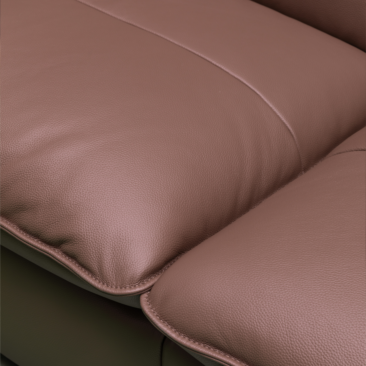 Klaussner Vionetta Leather Sofa In Dark Brown