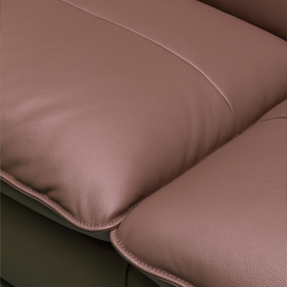 Klaussner Vionetta Leather Sofa In Dark Brown