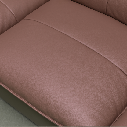 Klaussner Vionetta Leather Sofa In Dark Brown