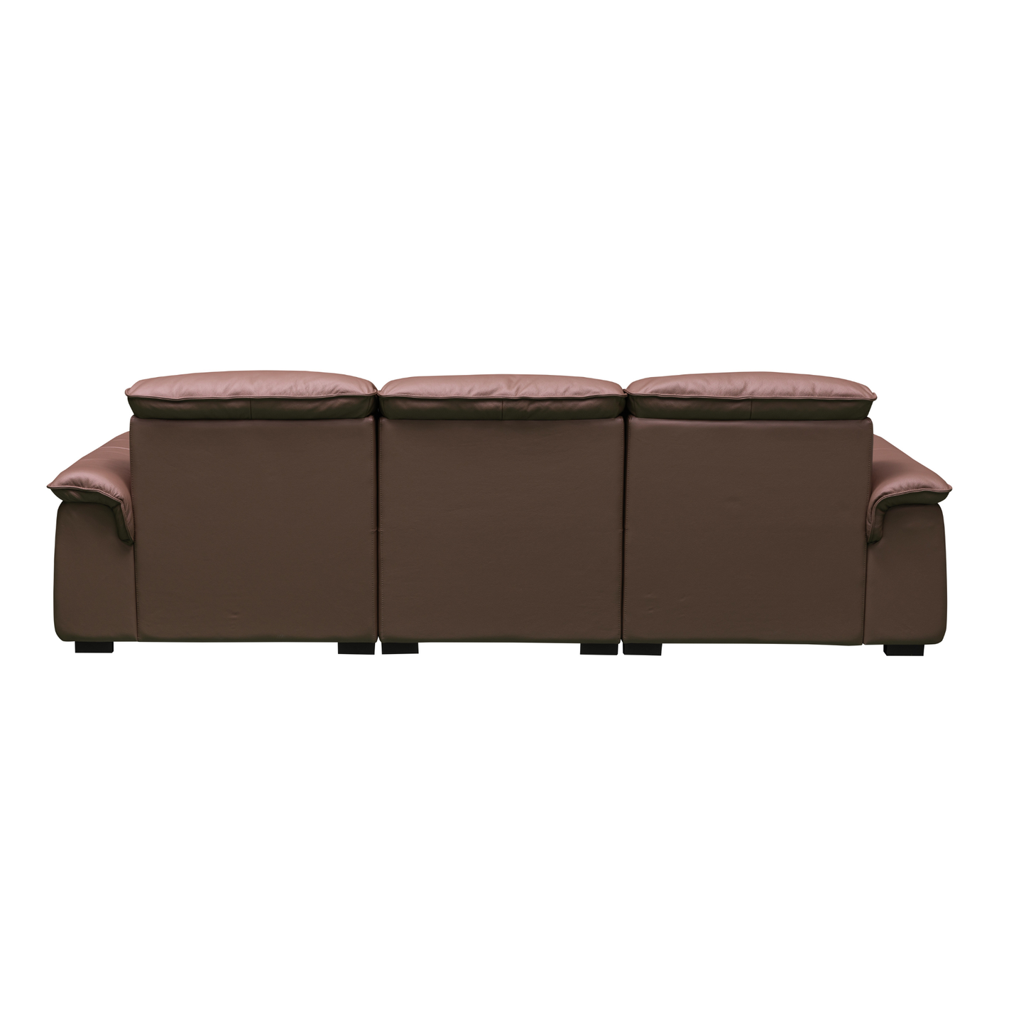 Klaussner Vionetta Leather Sofa In Dark Brown