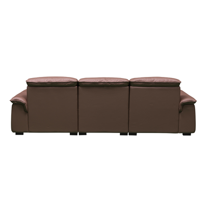 Klaussner Vionetta Leather Sofa In Dark Brown