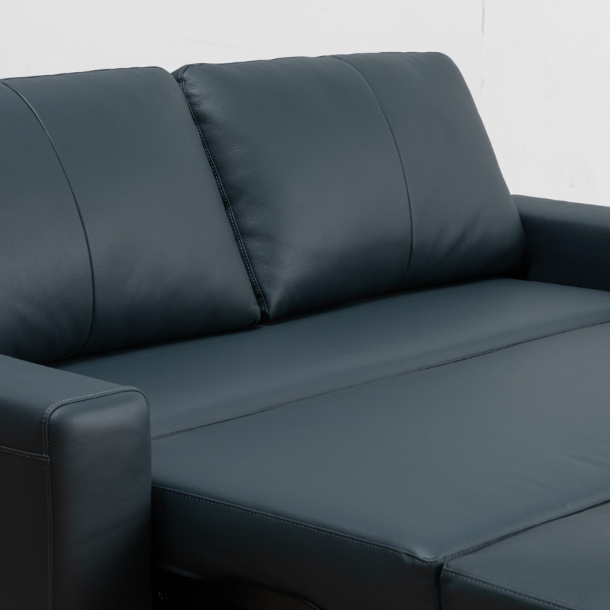 Klaussner Wigan Leather & Fabric GlideLift Convertible Sleeper Sofa-ComfortDesign