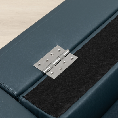 Klaussner Wigan Leather & Fabric GlideLift Convertible Sleeper Sofa-ComfortDesign