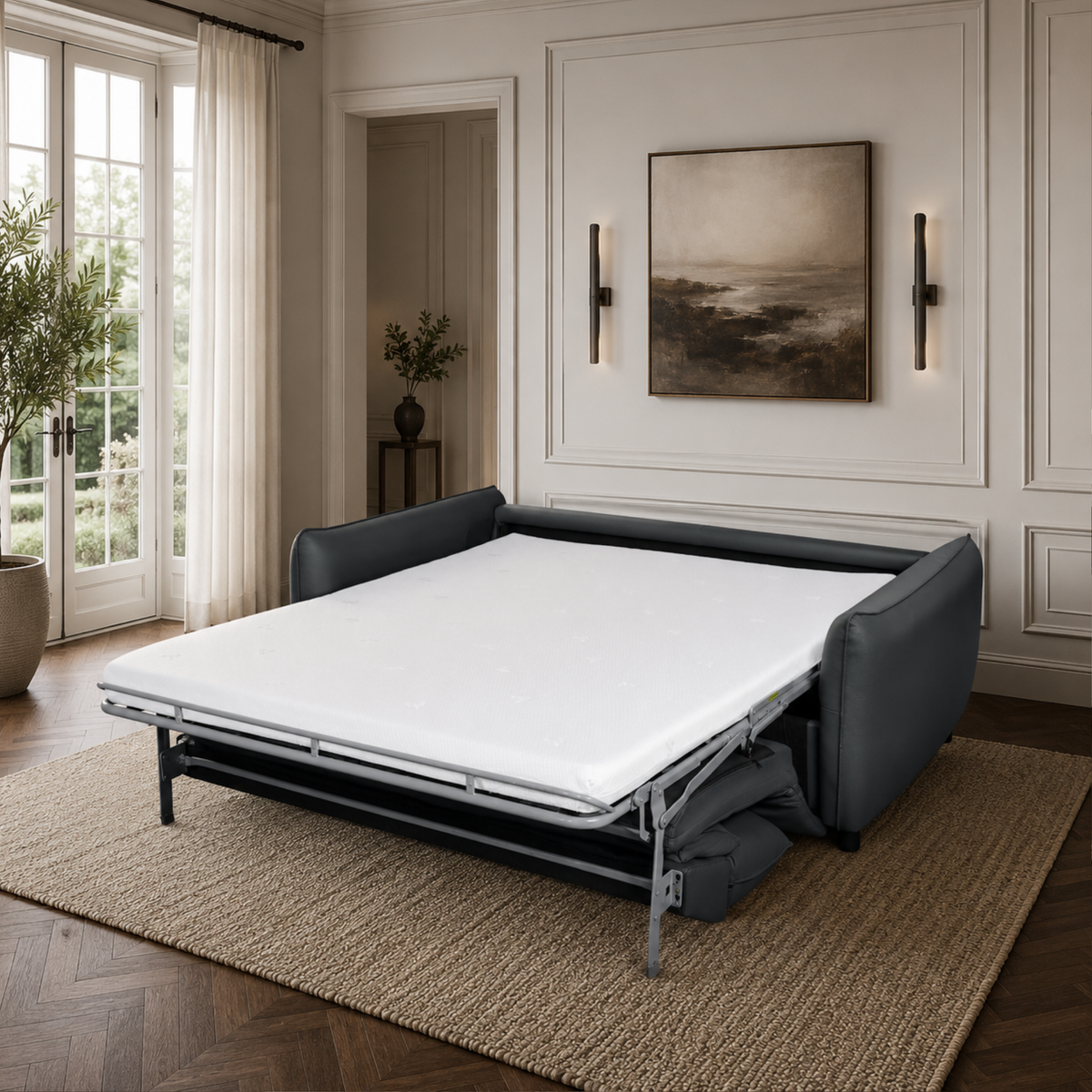 Klaussner Zeno Queen Sleeper Sofa with Foam Mattress