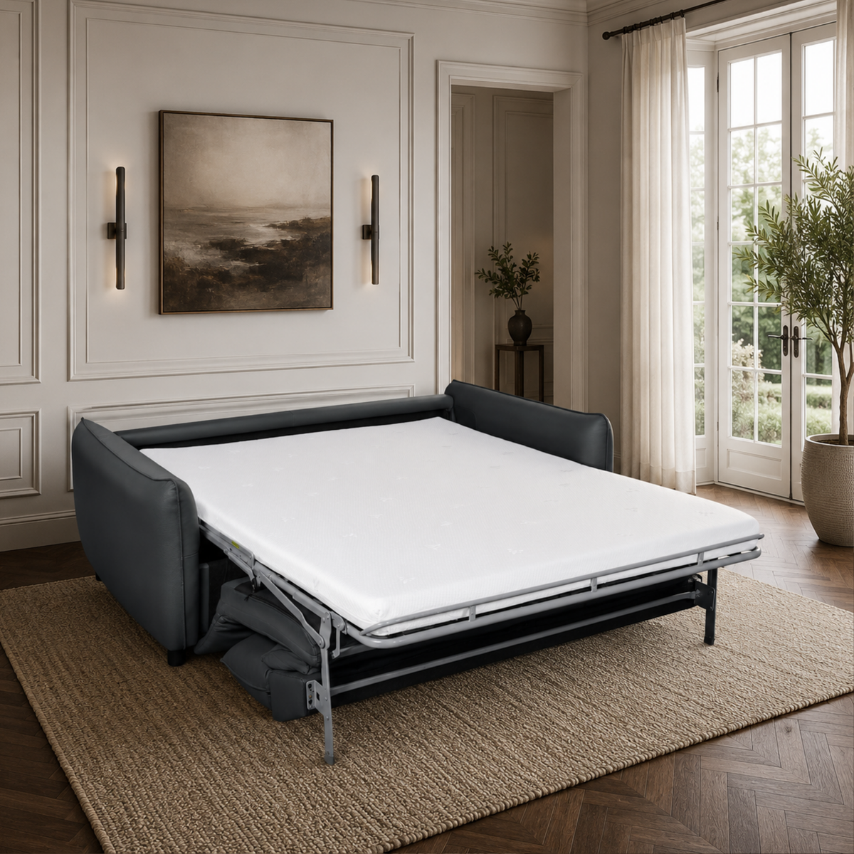 Klaussner Zeno Queen Sleeper Sofa with Foam Mattress-Comfort Design Furniture