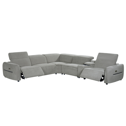 Klaussner Zentis Power Reclining Modular Sectional Sofa