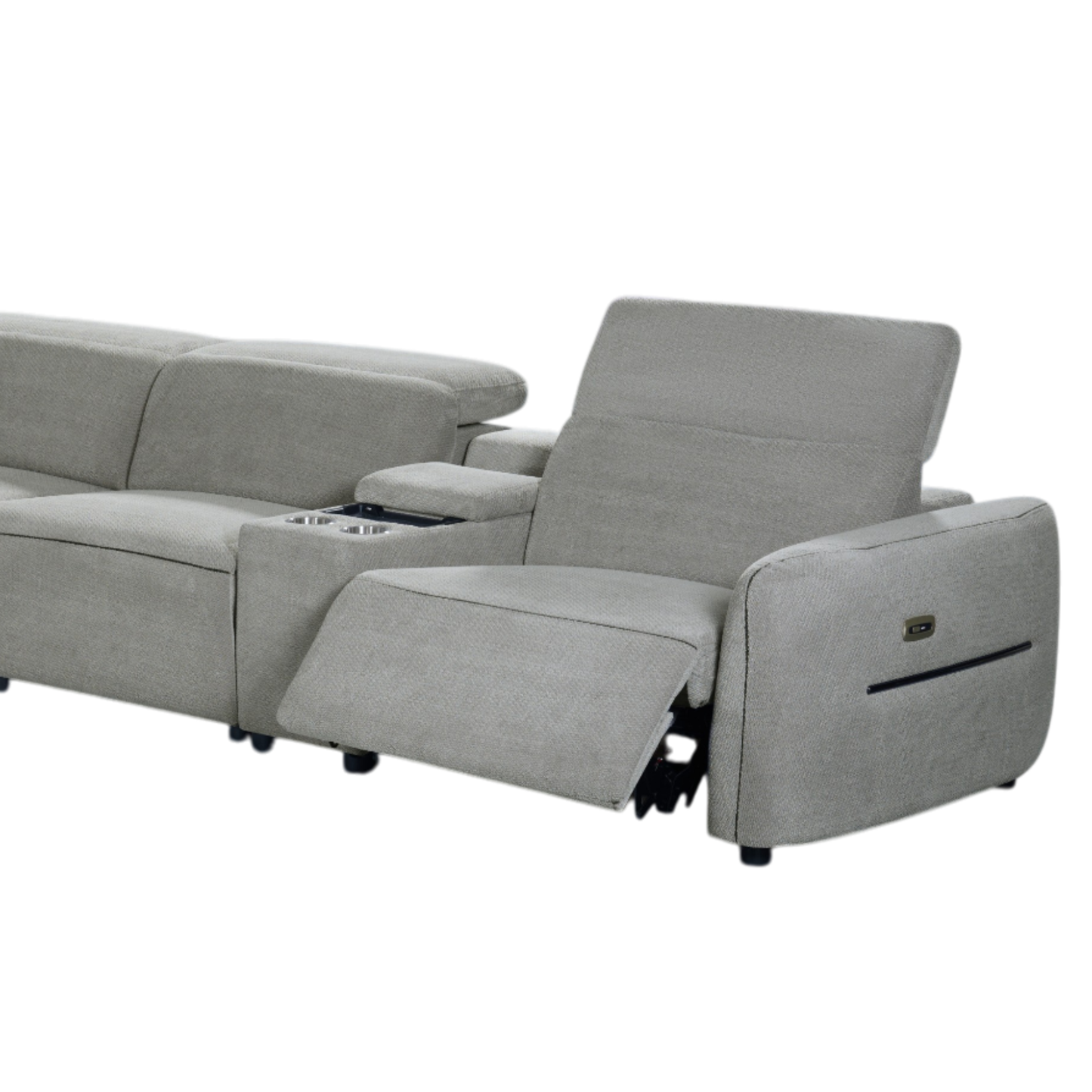 Klaussner Zentis Power Reclining Modular Sectional Sofa
