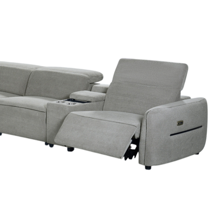 Klaussner Zentis Power Reclining Modular Sectional Sofa