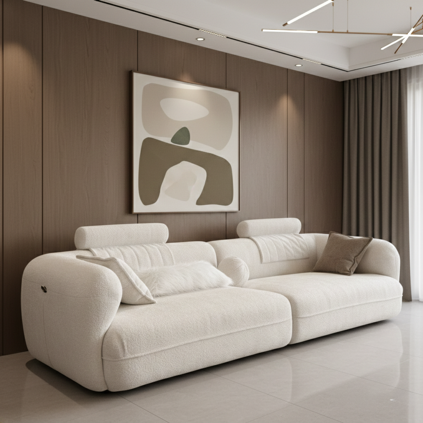 Klaussner Accordis Pery Fabric 3-Seater Sofa