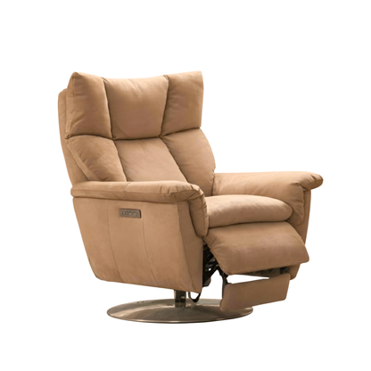 Klaussner Alessandro 3-Seater Leather Power Recliner Sofa With Chair