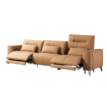 Klaussner Alessandro 3-Seater Leather Power Recliner Sofa With Chair