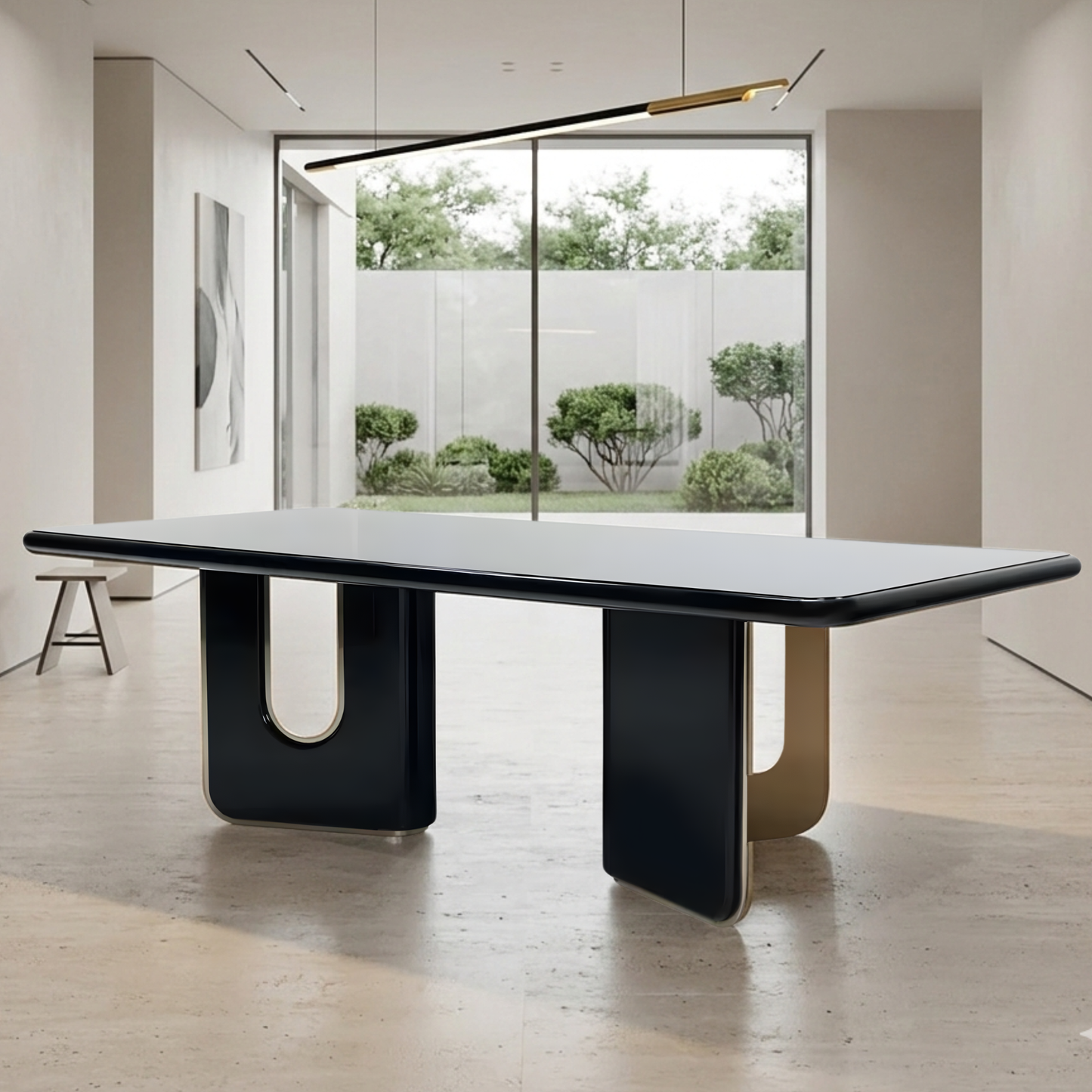 Klaussner Alessio Wooden Dining Table in Black