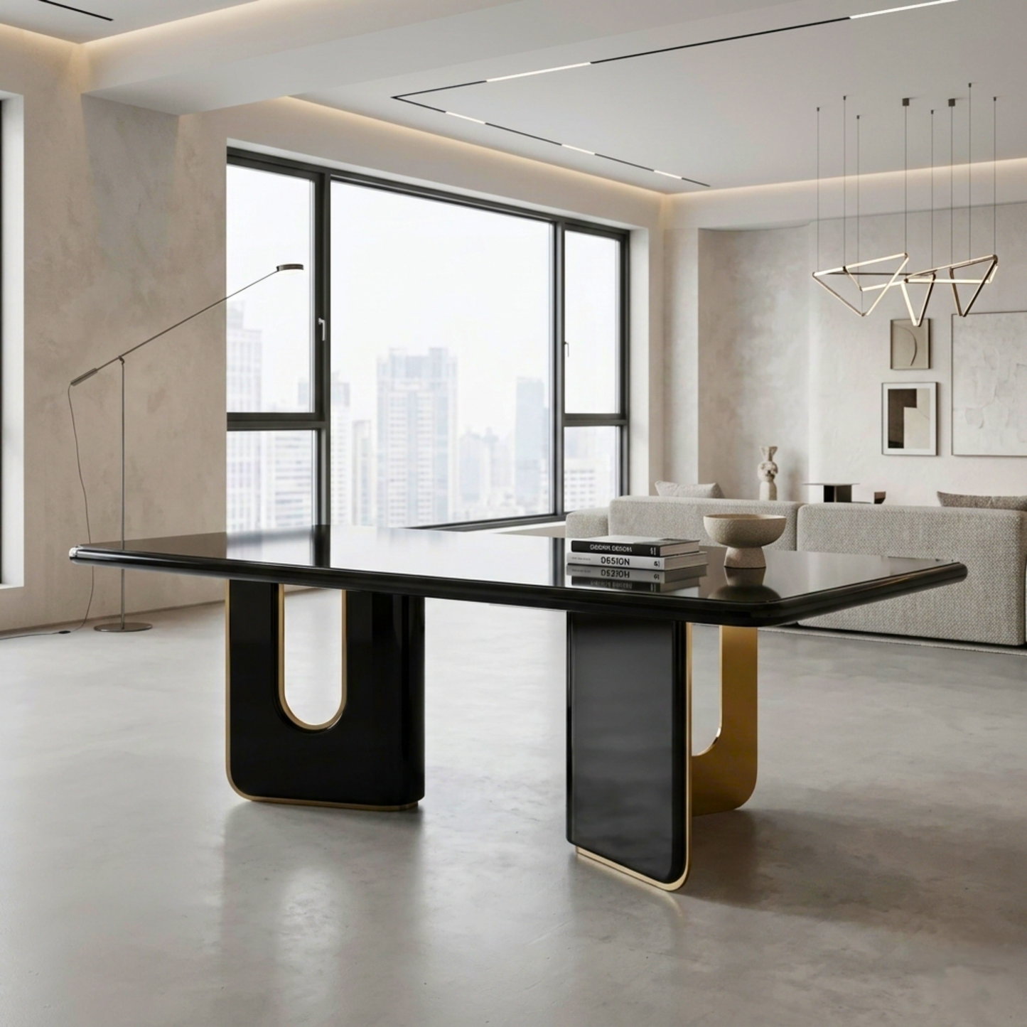 Klaussner Alessio Wooden Dining Table in Black