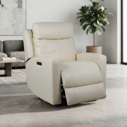 Klaussner Brento Leather Match Power Reclining chair with USB Charging-Comfort Design Furniture