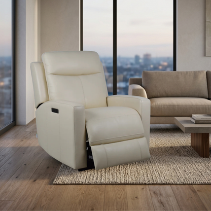 Klaussner Brento Leather Match Power Reclining Chair with USB Charging