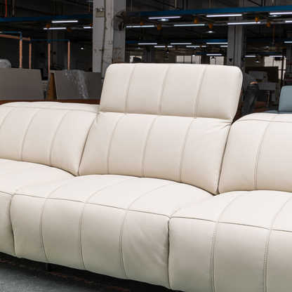 Klaussner Capri Leather Recliner Sofa With Chair