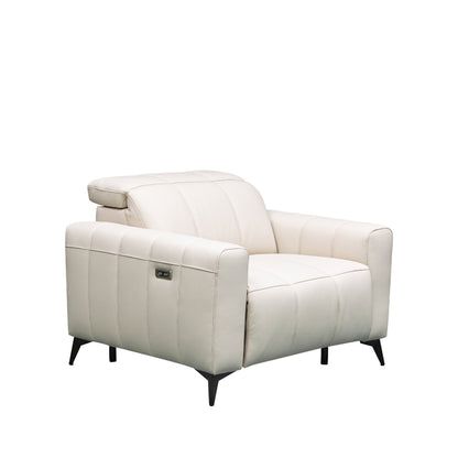 Klaussner Capri Power Reclining Chair With Power Footrest And Adjustable Headrest