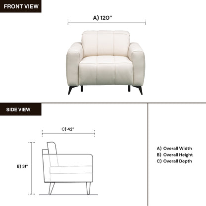 Klaussner Capri Power Reclining Chair With Power Footrest And Adjustable Headrest