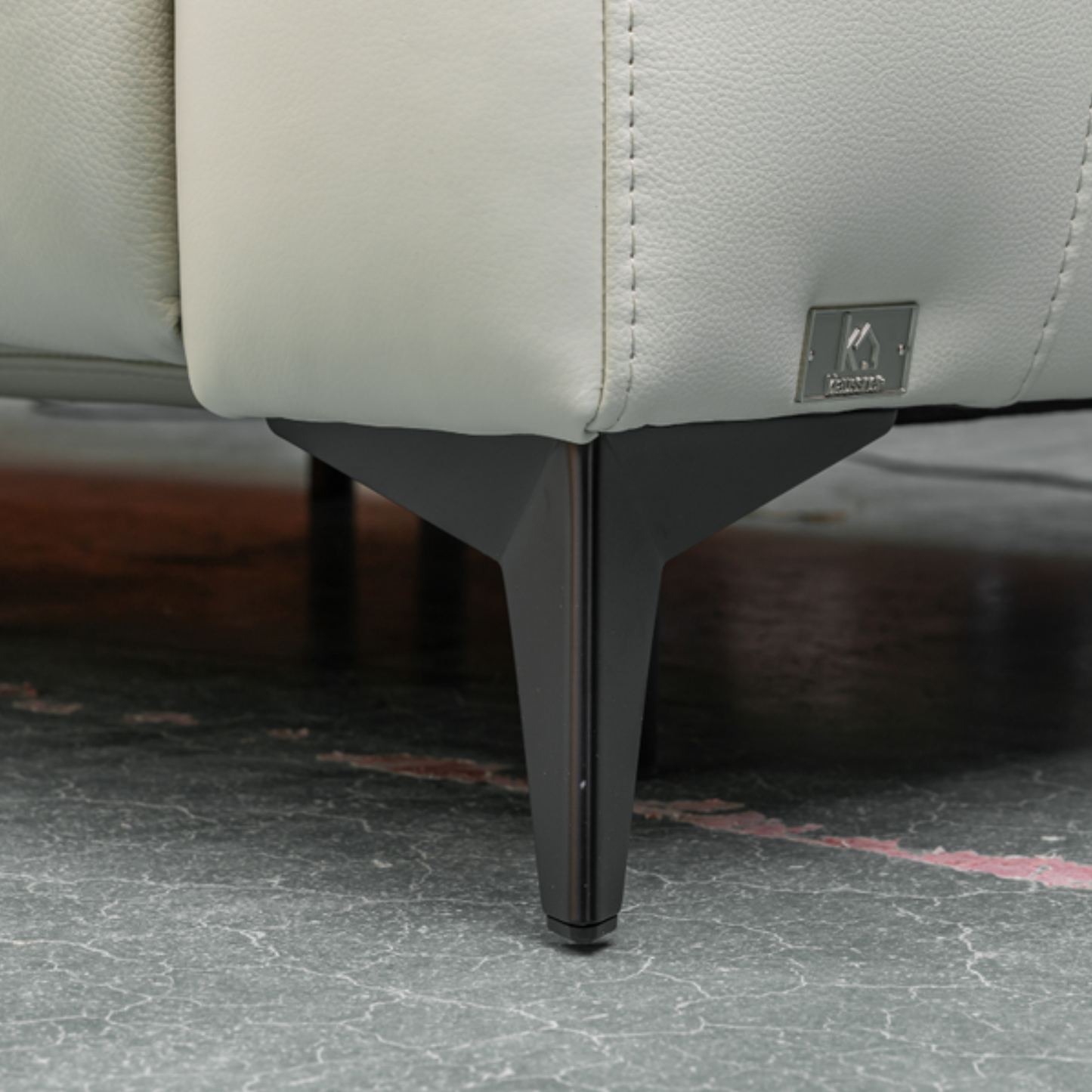 Klaussner Capri Leather Recliner Sofa With Chair