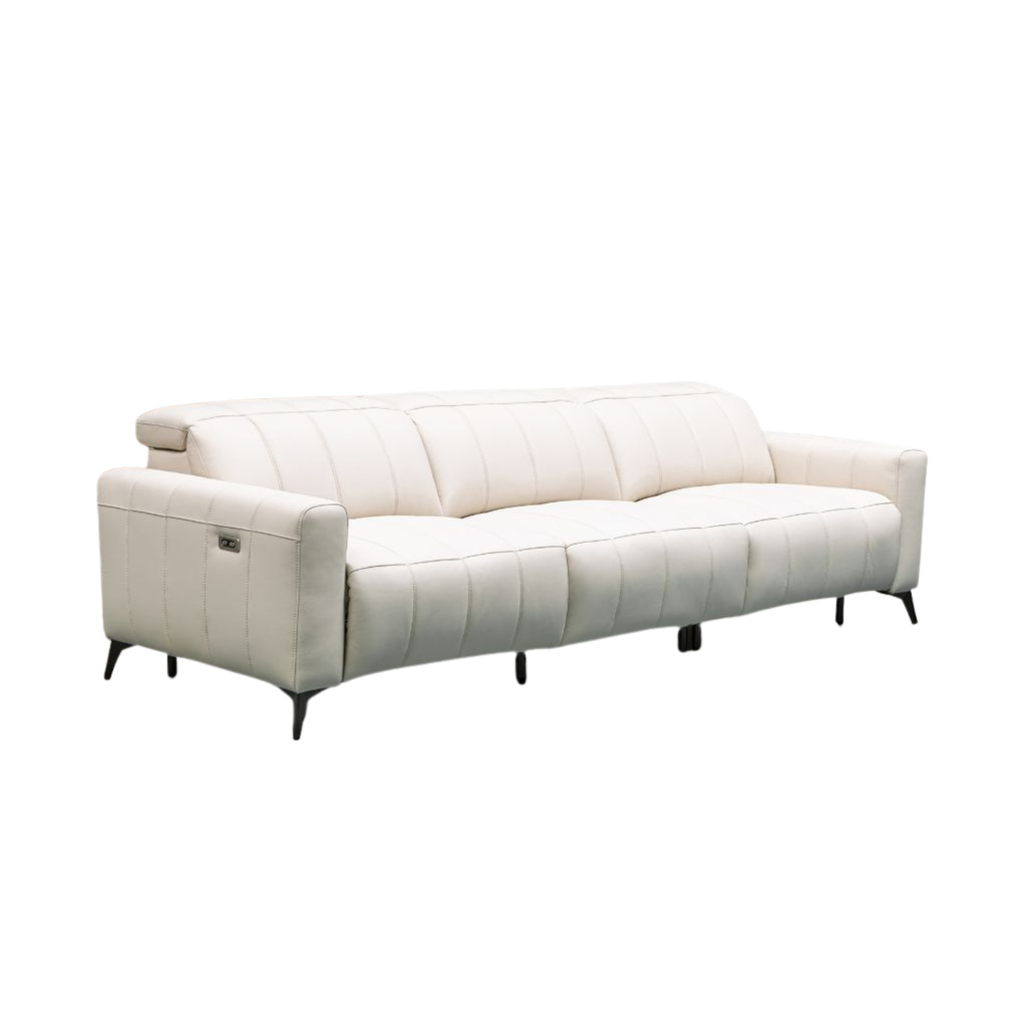 Klaussner Capri Leather Recliner Sofa With Chair