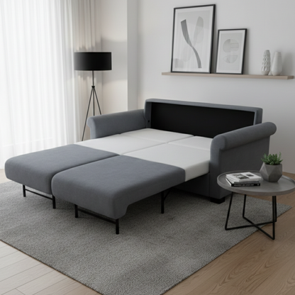 Klaussner Casea Rolled Arm Fabric Sleeper Sofa