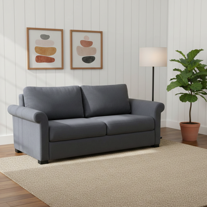 Klaussner Casea Rolled Arm Fabric Sleeper Sofa