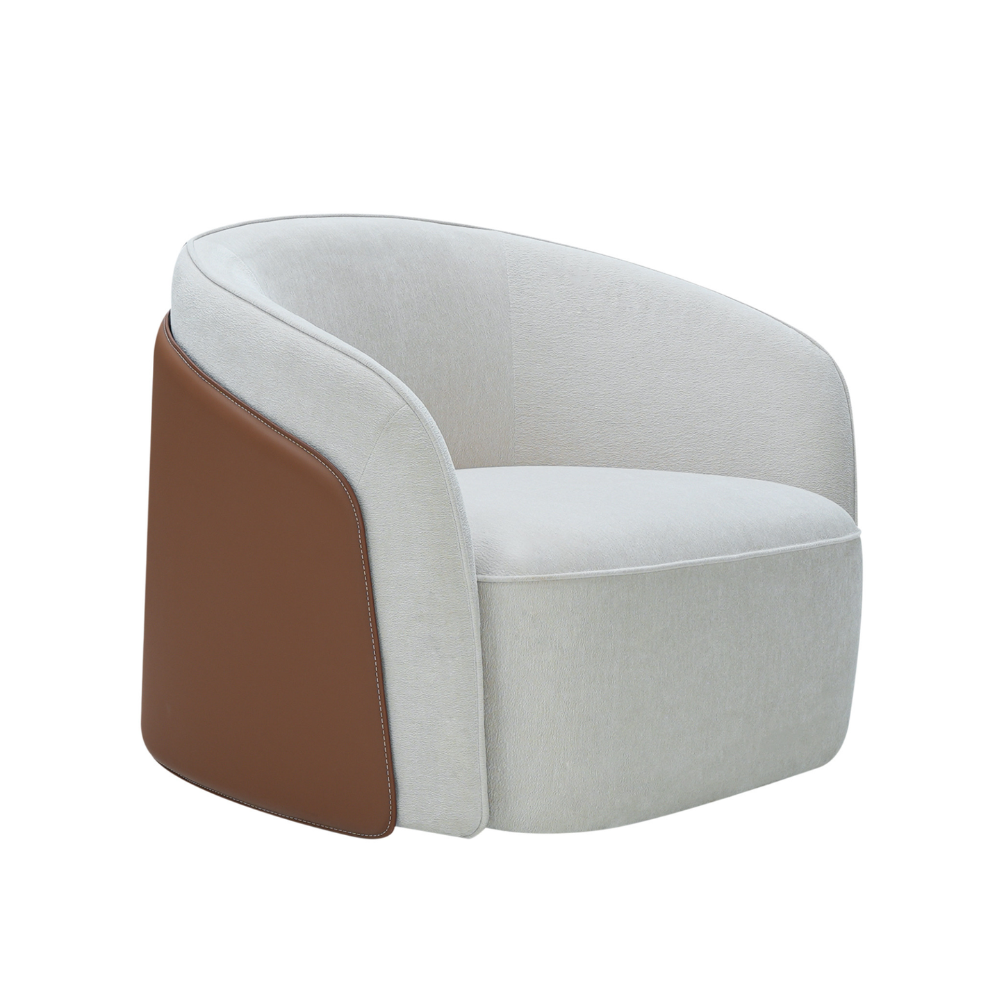 Klaussner Clause Off-White Upholstered Lounge Chair