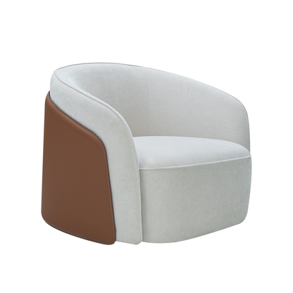 Klaussner Clause Off-White Upholstered Lounge Chair