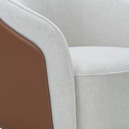 Klaussner Clause Off-White Upholstered Lounge Chair