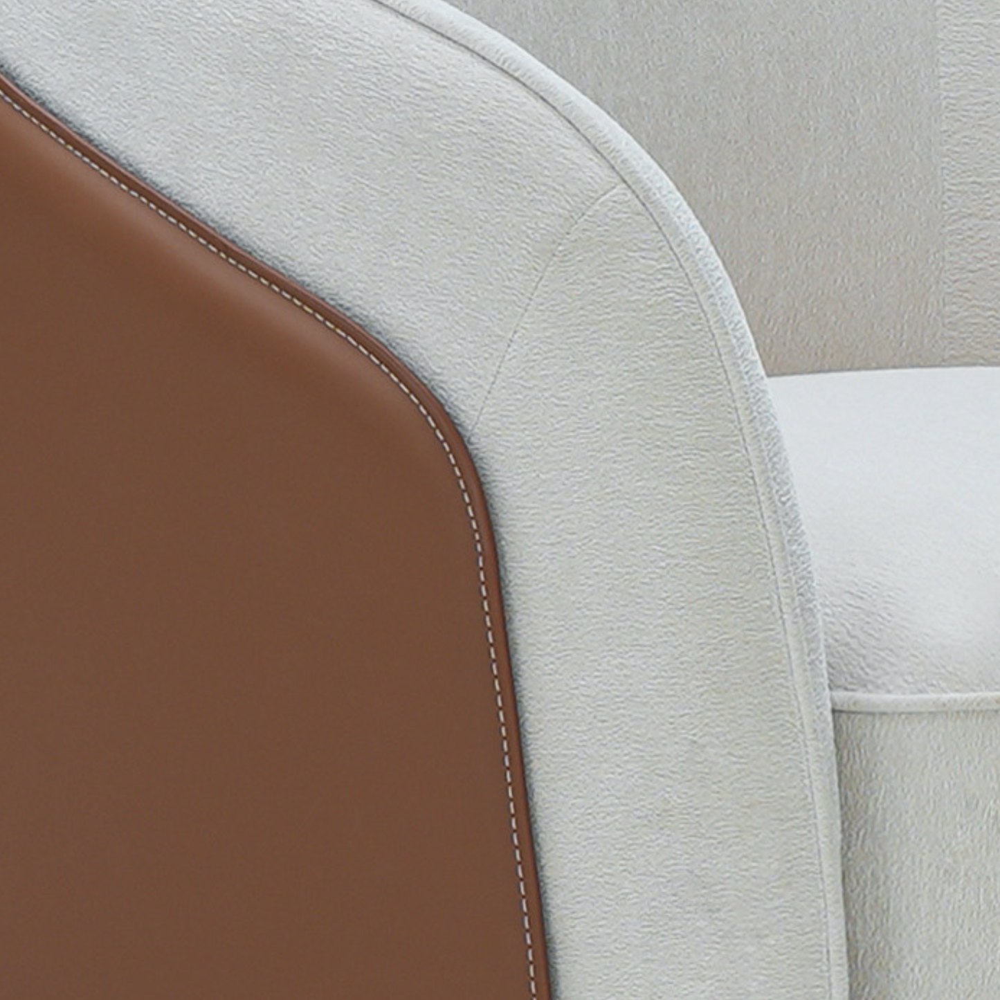 Klaussner Clause Off-White Upholstered Lounge Chair