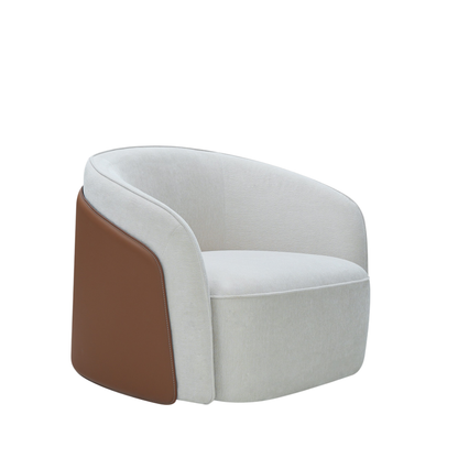 Klaussner Clause Off-White Upholstered Lounge Chair