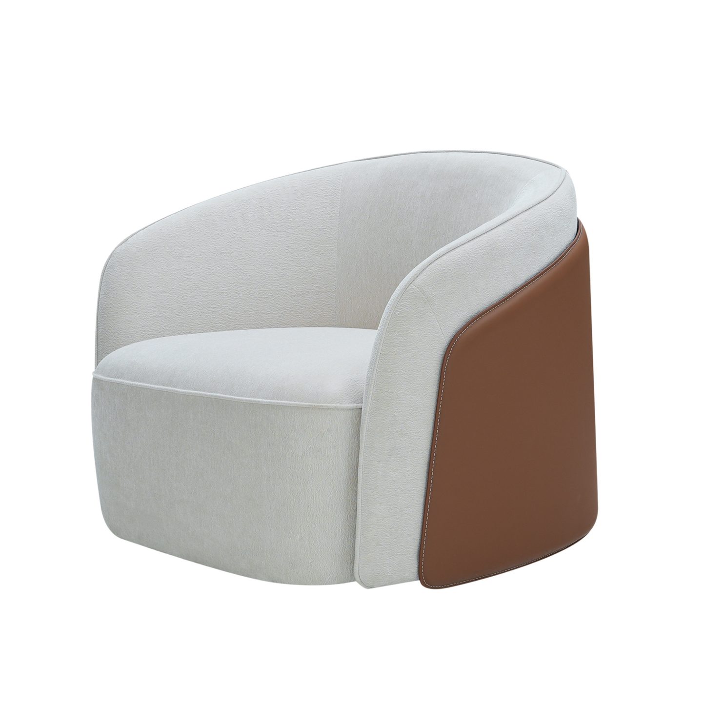 Klaussner Clause Off-White Upholstered Lounge Chair