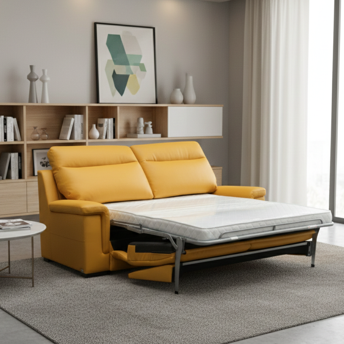 Klaussner Delano Leather Queen Sleeper Sofa