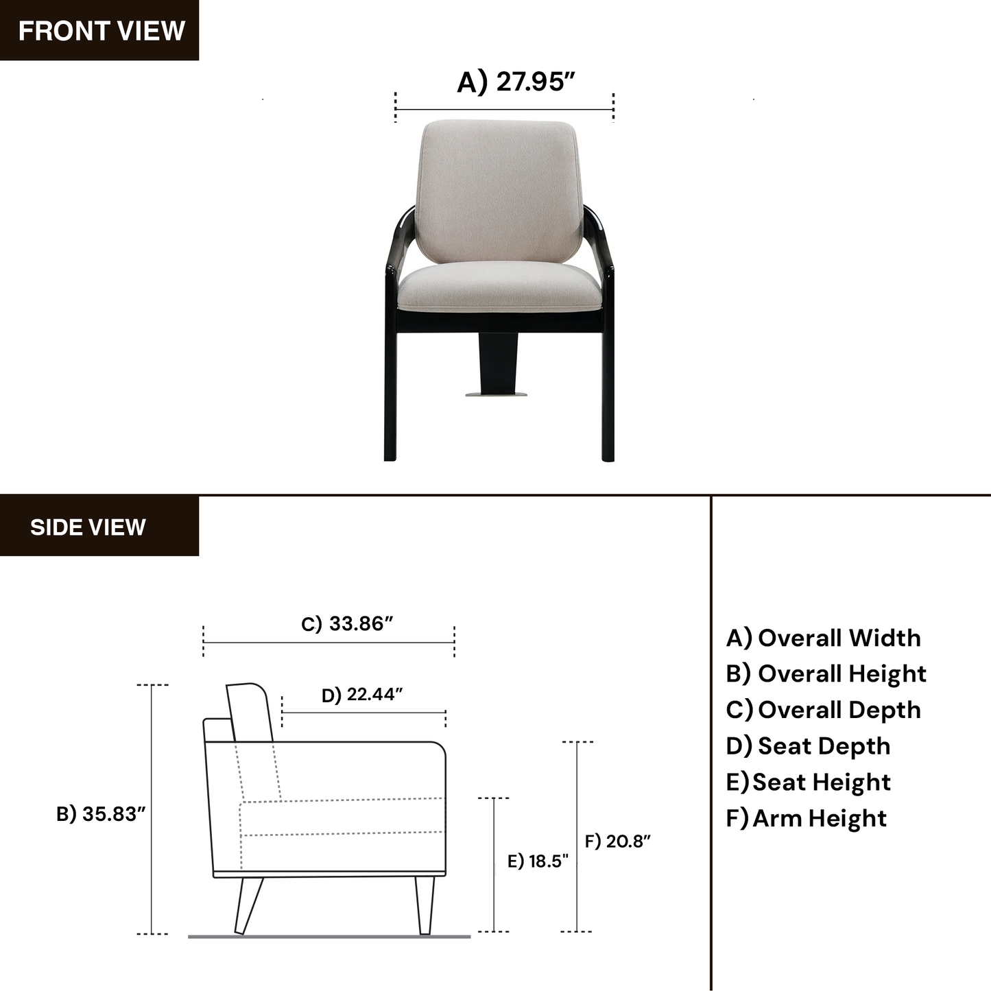 Klaussner Elan Oriana Fabric Chair In White