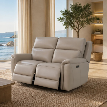 Klaussner Geneva Leather Reclining Living Room Set with USB & USB-Comfortdesignfurniture