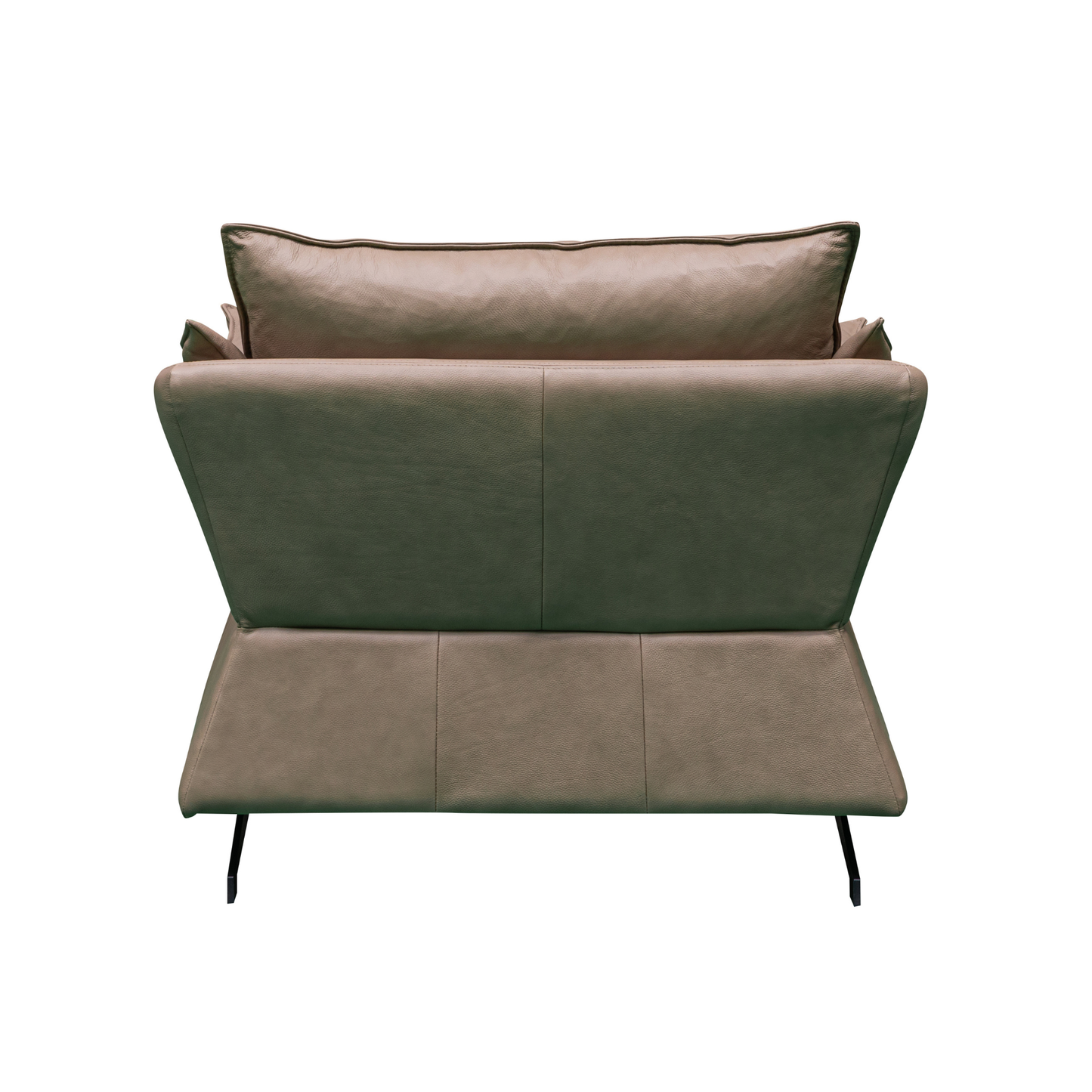 Klaussner Giada Leather Chair in Brown