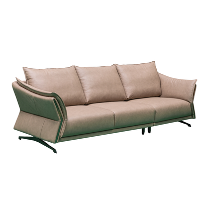 Klaussner Giada 3-Seater Brown Leather Sofa