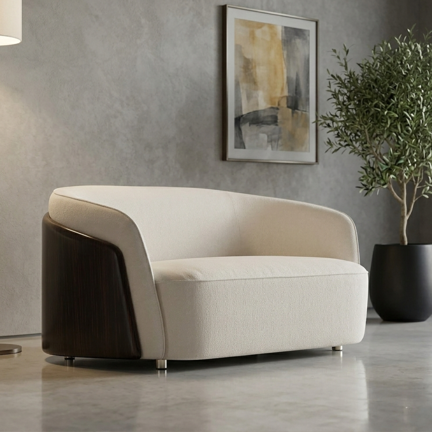 Klaussner Imperion Fabric Glossy Lounge Chair