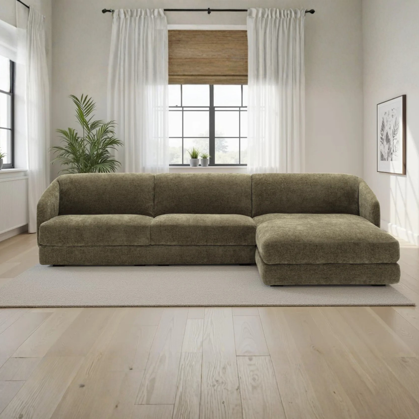 Klaussner Italia Cantico Sleeper with Chaise