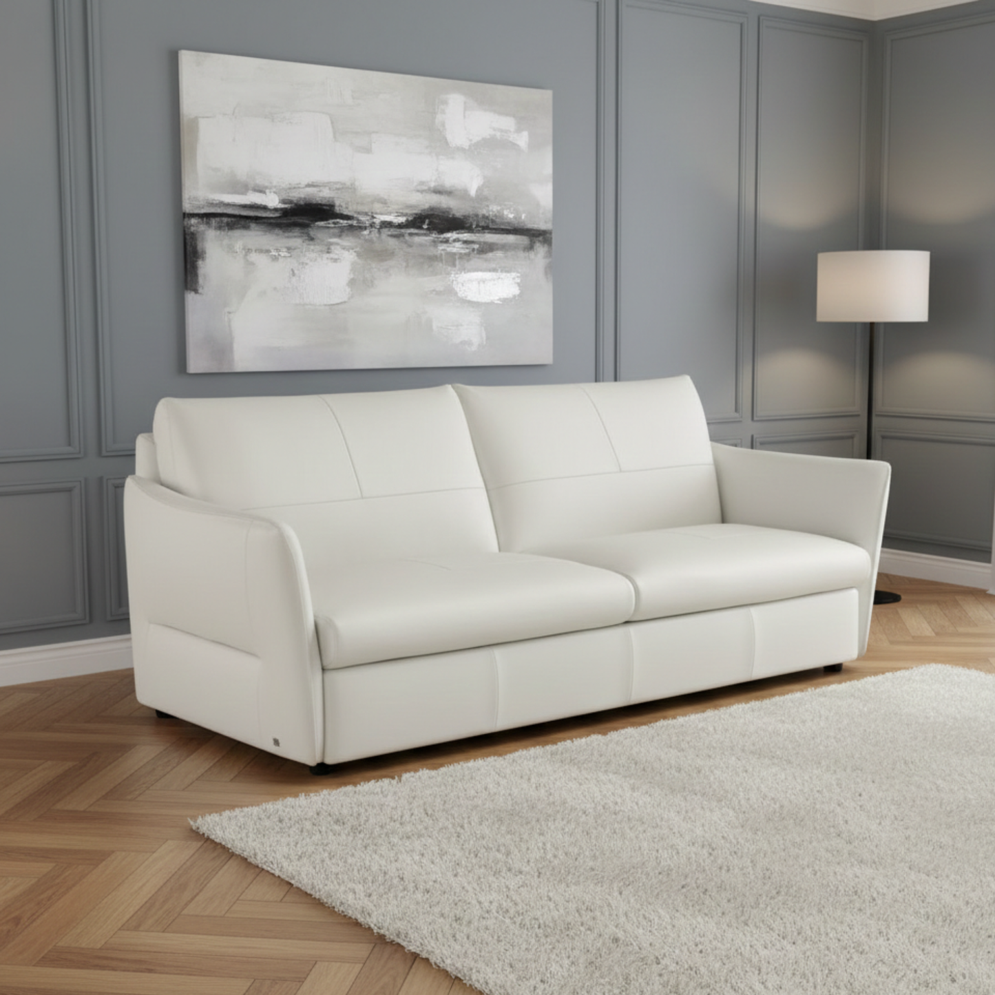 Klaussner Italia La Casa Leather Sleeper Sofa