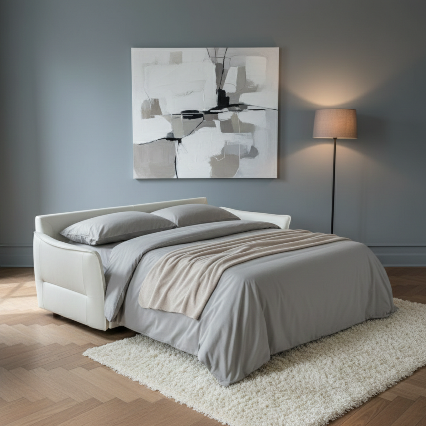 Klaussner Italia La Casa Leather Sleeper Sofa