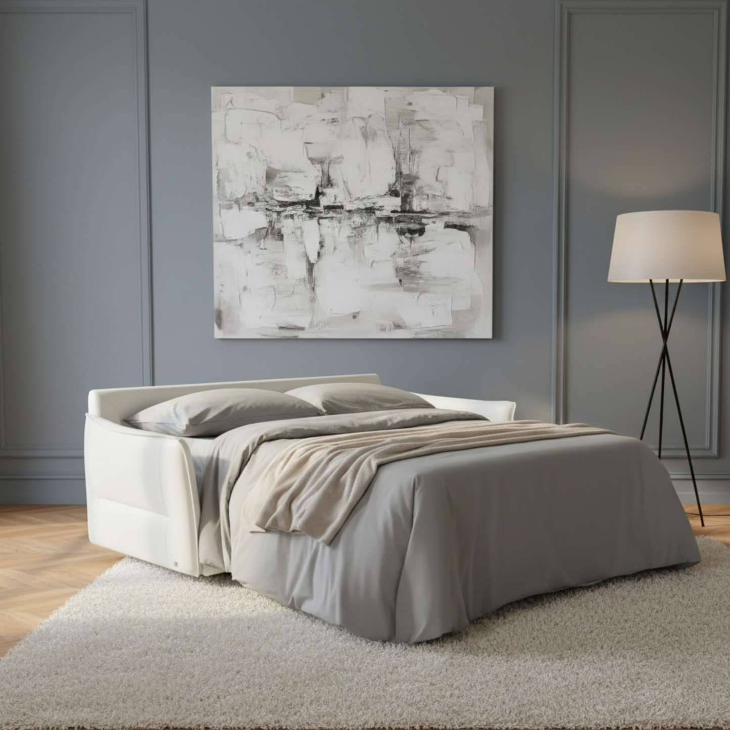 Klaussner Italia La Casa Leather Sleeper Sofa