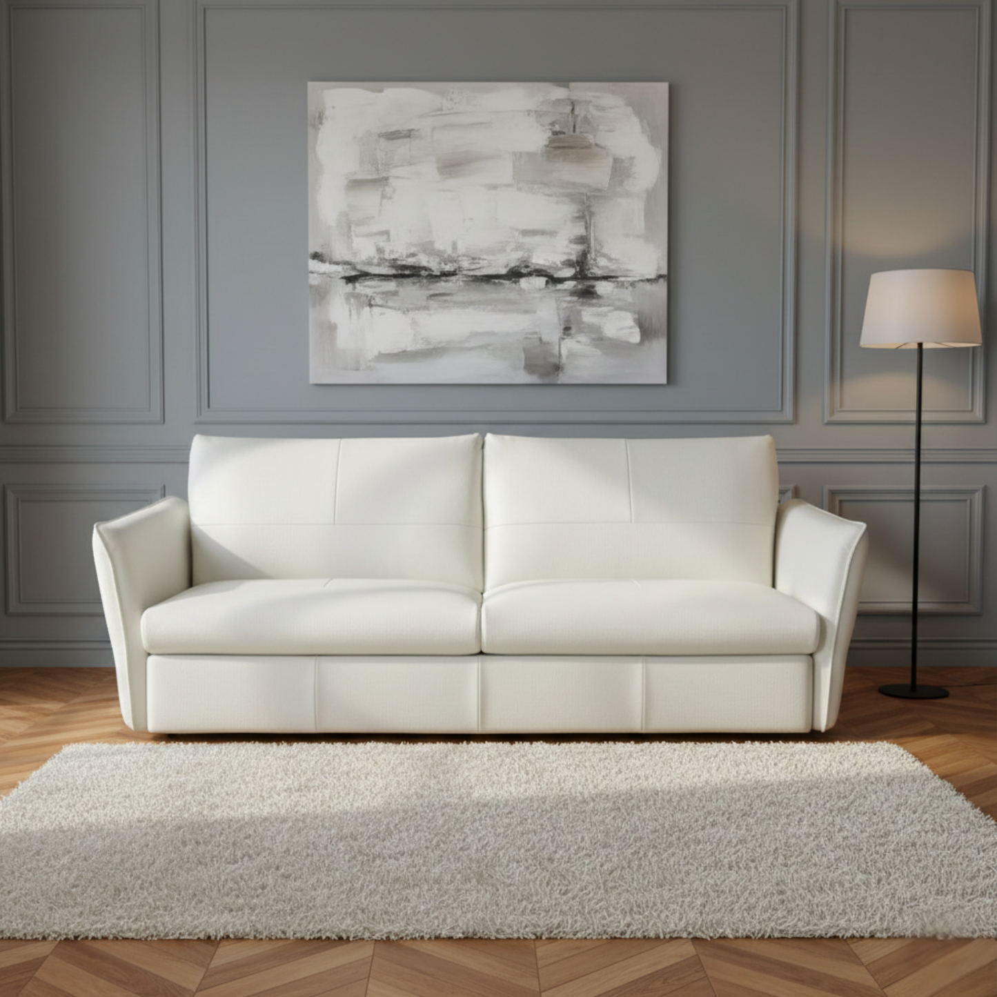 Klaussner Italia La Casa Leather Sleeper Sofa