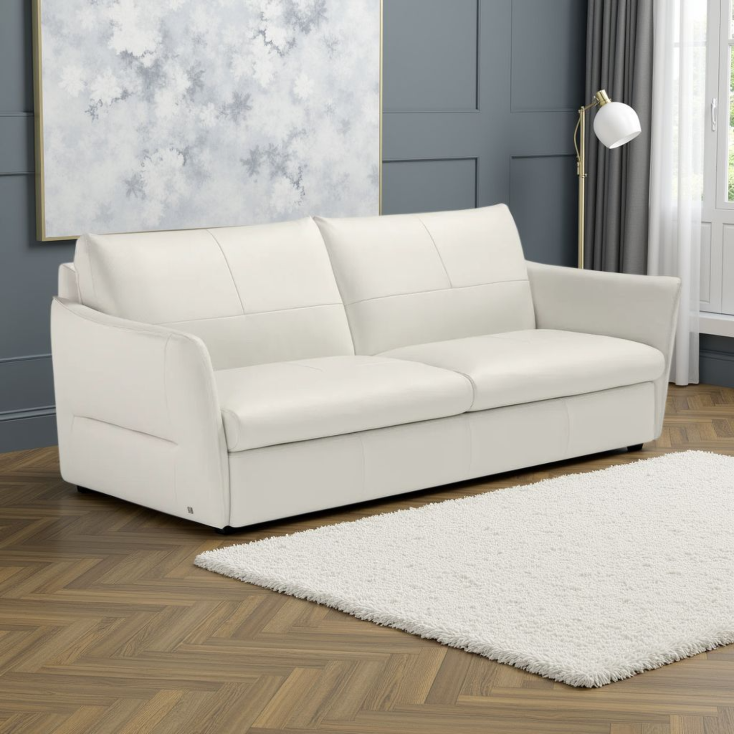 Klaussner Italia La Casa Leather Sleeper Sofa