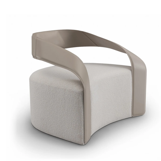 Klaussner Leather Brivelle Accent Chair